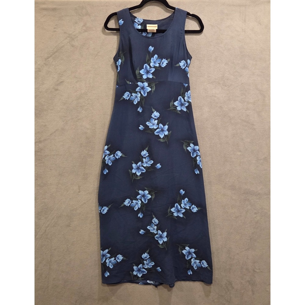 Vintage Expressions Floral Midi Dress Size 6 Lace Back Fairy Cottagecore Classic